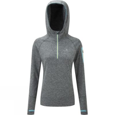 Sudadera Con Capucha Ronhill Momentum Victory Mujer Gris - Chile DOA893710